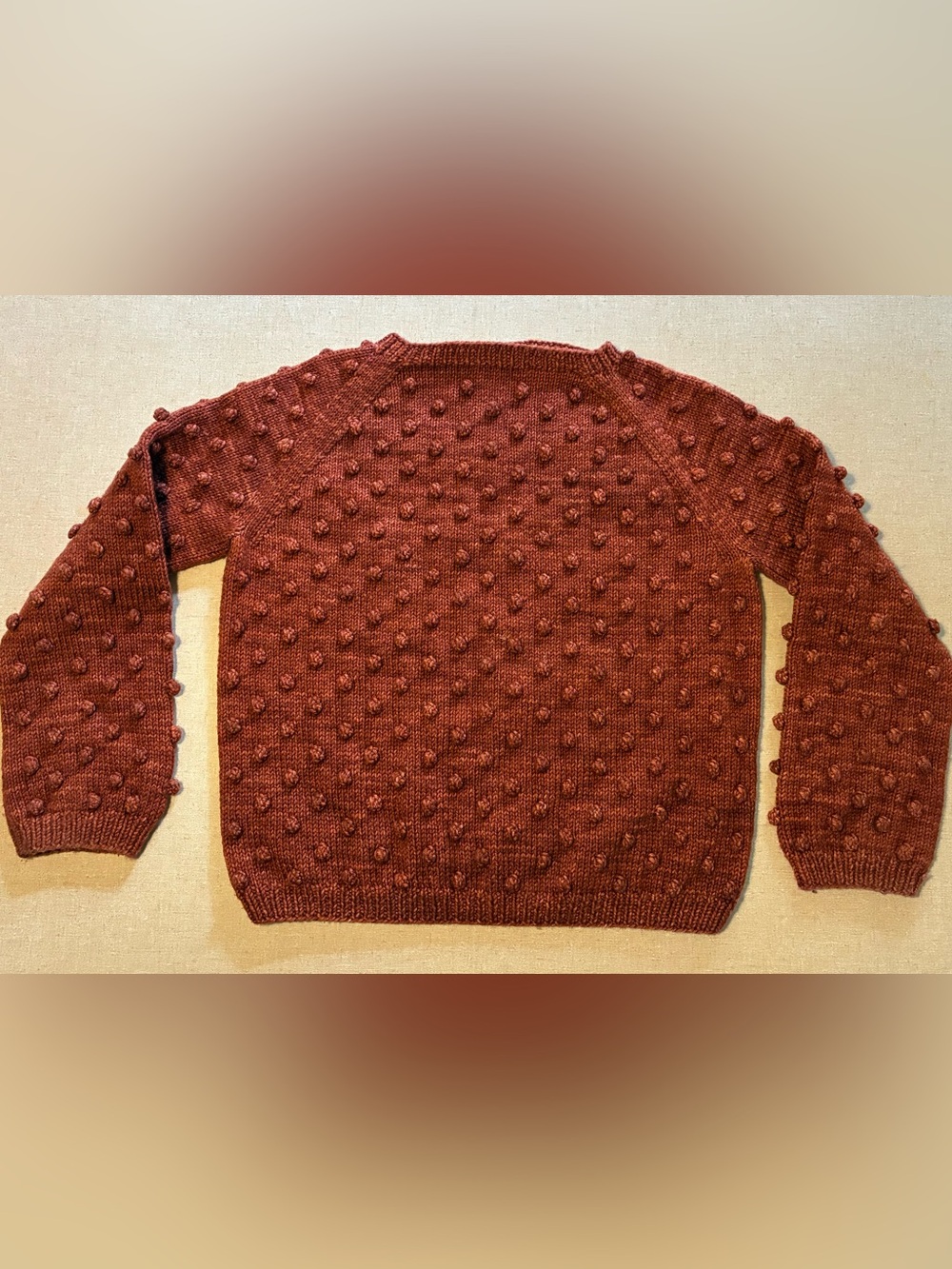 Misha & Puff POPCORN Knit Sweater in Burnt Orange